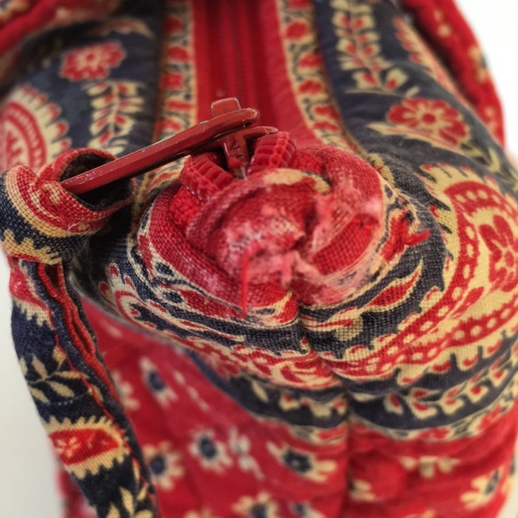 Vera Bradley American Red Retired Pattern M/L Bag - Picture 7 of 8